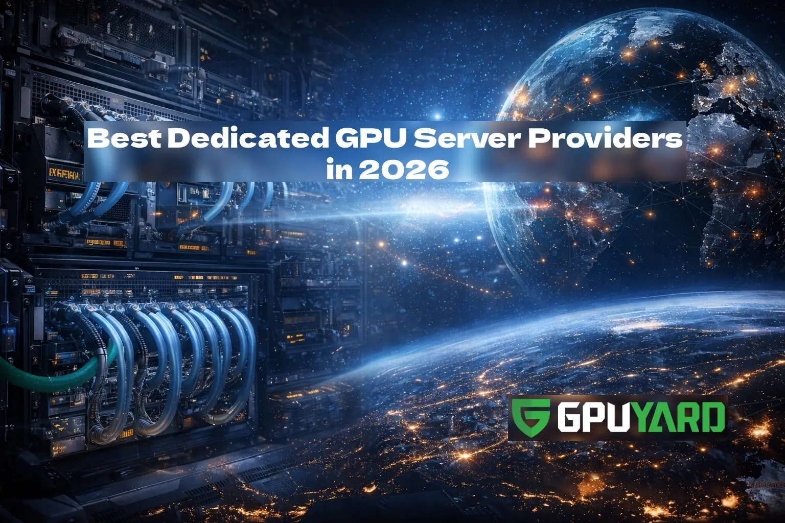 A picture of datacenter with gpuyard logo