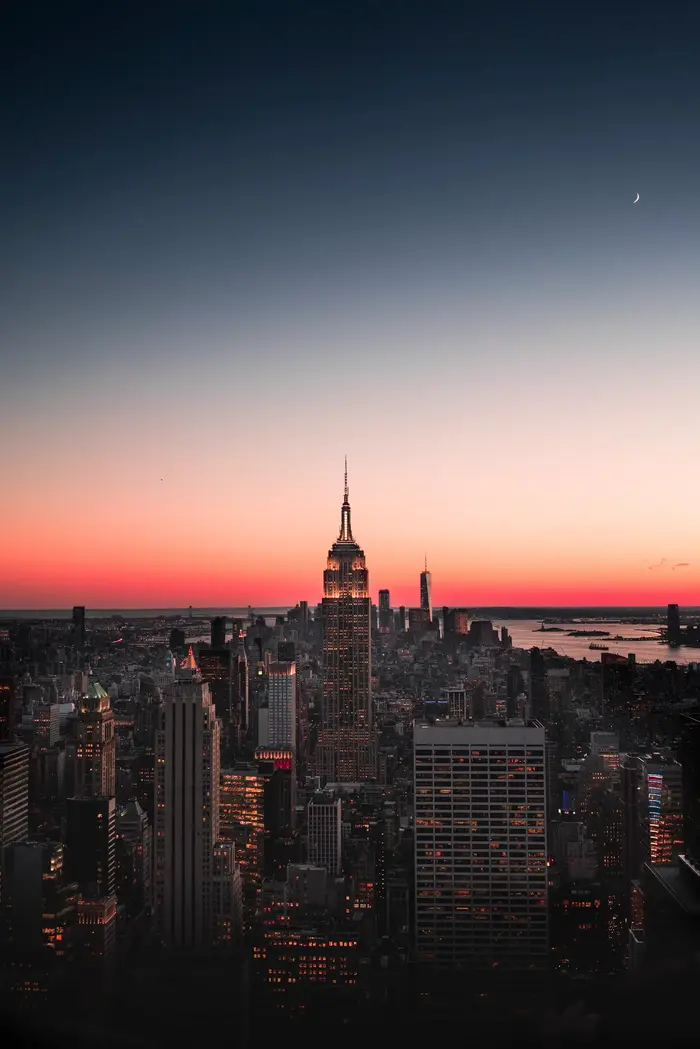 data center image with a new york skyline